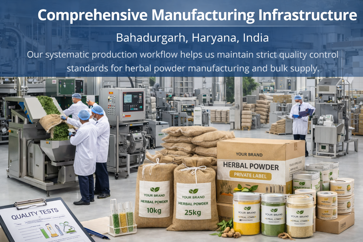 Herbal Powder Manufacturing Facility in India